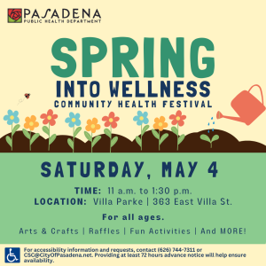 General invitation to Spring Into Wellness Community Health Festival