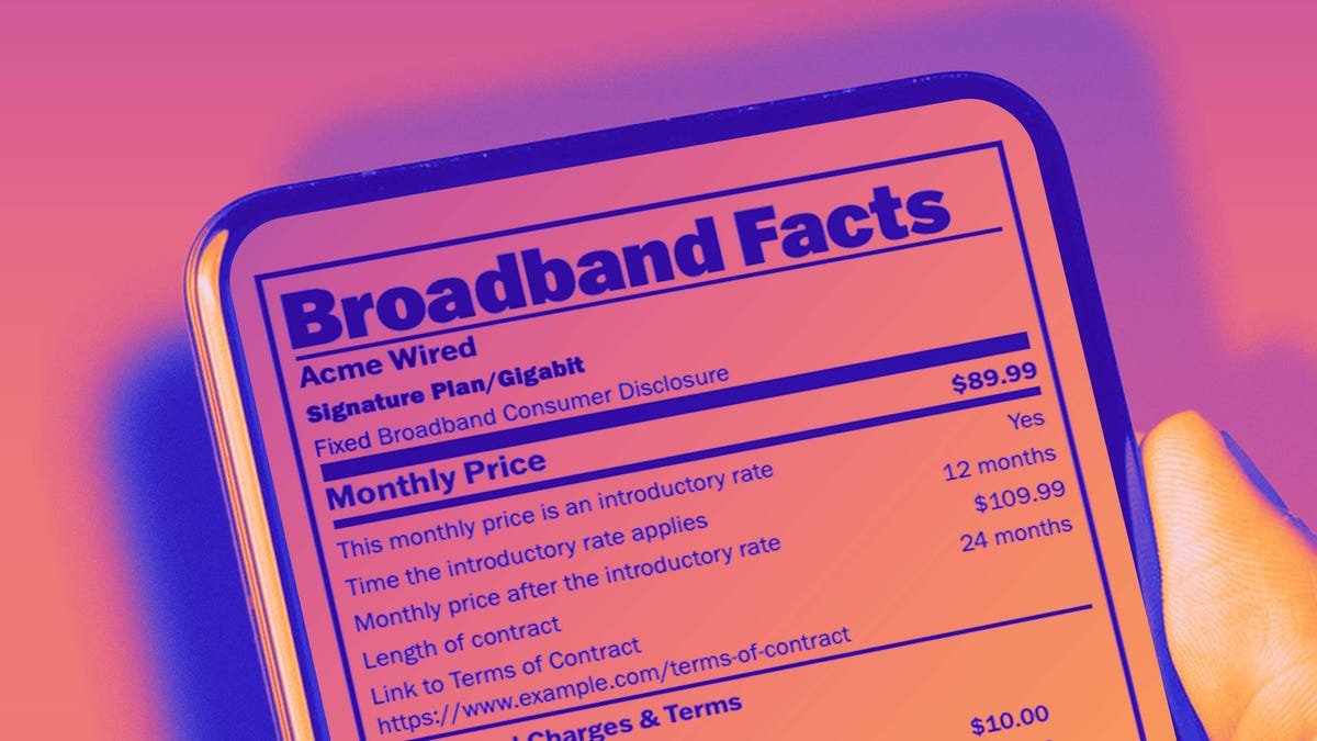 FCC Mandated “Broadband Nutrition Labels” Now Available on Internet Plans