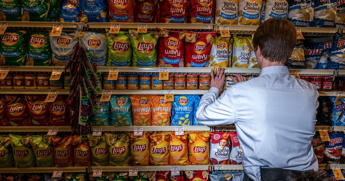 Nutritional information on the front