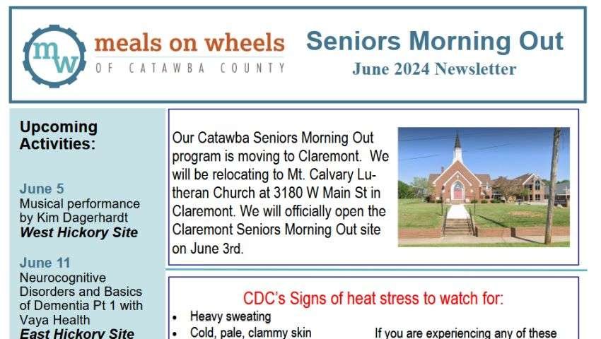 Catawba County Social Services Department’s Senior Nutrition Services hosts Senior Morning Out