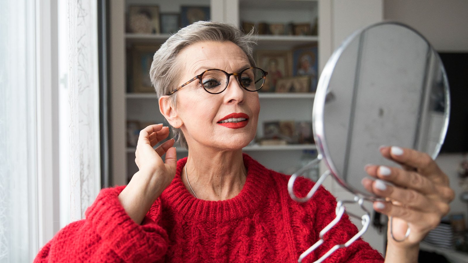My grandmother had the “V-shape” trick for wrinkle-free brows for decades, and I only discovered it when she passed away.